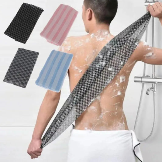 Japanese Rubbing Washcloth Bath Nylon Towel Brush for Back Towels Exfoliating Scrub Shower Sponge Body Bathroom Accessories…
