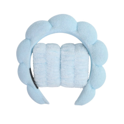 1/3Pcs Fashion Microfiber Washing Wristbands Scrunchies Puffy Headband Spa Bubble Headband for Washing Face Makeup Shower Sk…