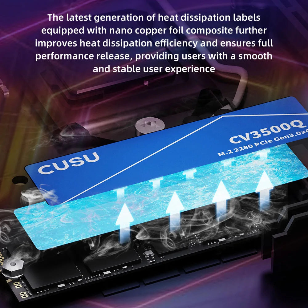 CUSU M2 SSD 1TB 2TB NVMe SSD 512GB Hard Drive PCIe3.0 x4 Internal Solid State Disk for Laptop Desktop - image 4