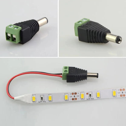 5pairs DC 12V Female And Male Connectors 5.5x2.1mm Power Plug Adapter Jacks Sockets For Signal Color LED Strip Light CCTV Ca…