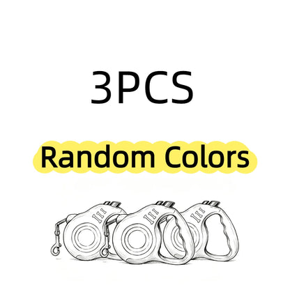 1pc/3pcs 3m 5m Dog Leash for Small Dogs Cat Automatic Retractable Nylon Lead Puppy Outdoor Travel Walking Hiking Traction Ro…