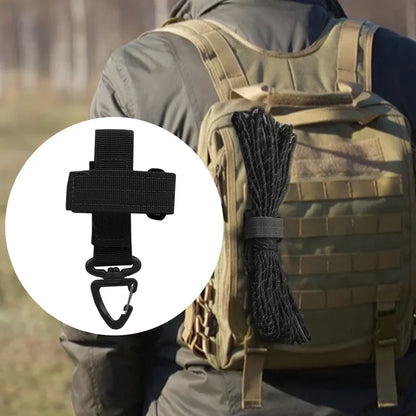 Multi-purpose Nylon Gloves Hook Work Gloves Safety Clip Outdoor Tactical Climbing Rope Camping Hanging Buck Outdoor Camping…