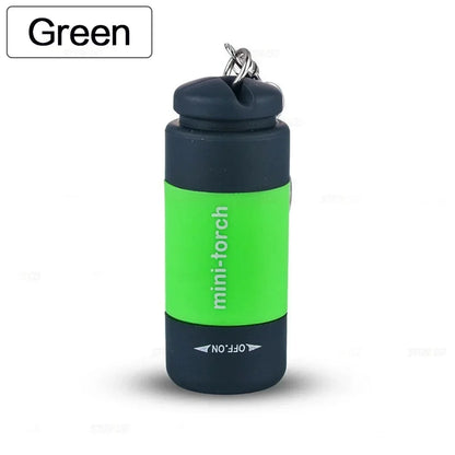 USB Rechargeable LED Multifunctional Strong Light Pocket Keychain Flashlight Waterproof Outdoor Hiking Camping Mini Flashlig…