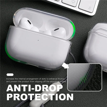 Clear Soft TPU Earphone Case with Lanyard Strap for Airpods Pro 2 3 2nd Generation Air Pods 4 3 1 3rd 2024 Gen Cover Accesso…