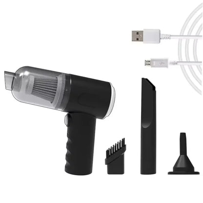 Handheld Vacuum Cordless High Power 15000PA Compressed Air Dust Collector Mini Portable Car Vacuum Cleaner Hairdryer - image…