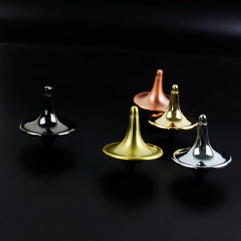 Metal Gyro Hot Movie Totem Silver Hand Spinning Top Fingertips Small Cyclone Gyroscope Antistress Fidget Toys For Children G…