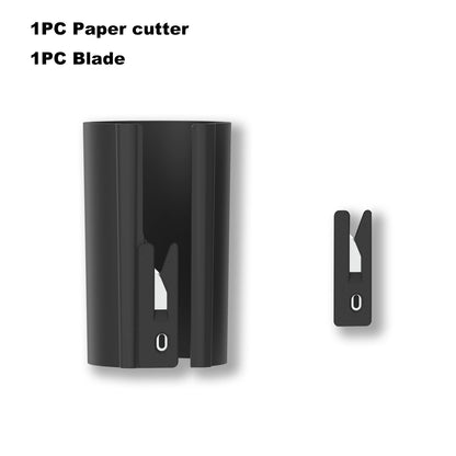 HORN Sliding Wrapping Paper Cutter - Easy-Glide Gift Wrap Trimmer for Christmas & Birthdays, Durable ABS，, Orange/Black - im…