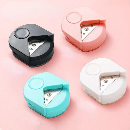 circle cutter button maker Corner round machine corner punching portable paper cutter card photo cutting - image 4
