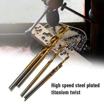 100/50Pcs Titanium Coated Drill Bits HSS High Speed Steel Set Tool Quality Power Tools 1/1.5/2/2.5/3mm - image 2