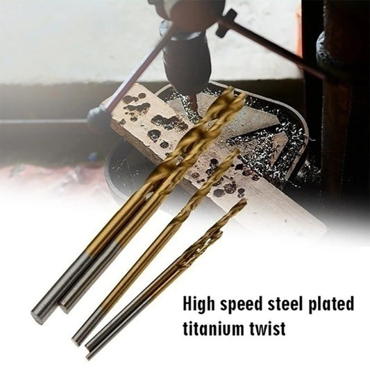 100/50Pcs Titanium Coated Drill Bits HSS High Speed Steel Set Tool Quality Power Tools 1/1.5/2/2.5/3mm - image 2
