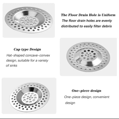 2Pcs Kitchen Metal Sink Strainer Floor Drain Bathtub Hair Catcher Stopper Stainless Steel Shower Drain Hole Filter Trap 7.5c…