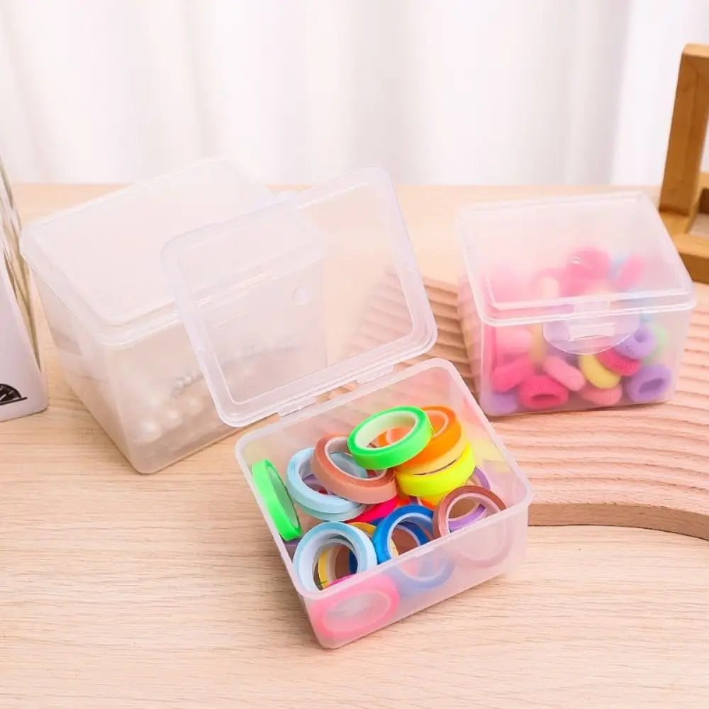 Multi-purpose Clear Storage Case Rectangular Shape Storing Jewelry Headband Small Thing Container Student Stationery Storage…