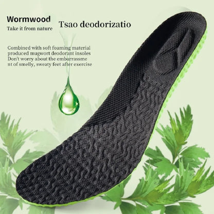Sports Shock Absorption Insole Green PU Memory Foam Breathable Arch Support Orthopedic Shoes Pad Men Women Feet Care Shoes P…
