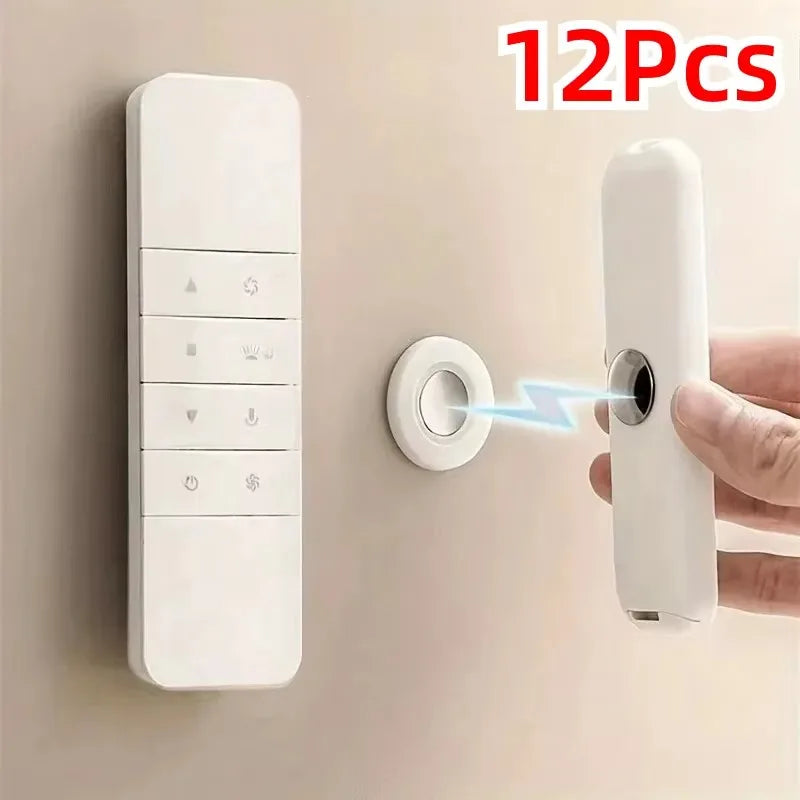 Magnetic Remote Control Holder Wall Mount Adhesive Remote Control Holder Strong Hold Tv Remote Holder for Home Office