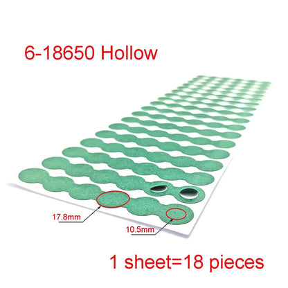 18650 21700 32650 Li-ion Battery Insulation Gasket Barley Paper Battery Pack Cell Insulating Glue Patch Electrode Insulated…