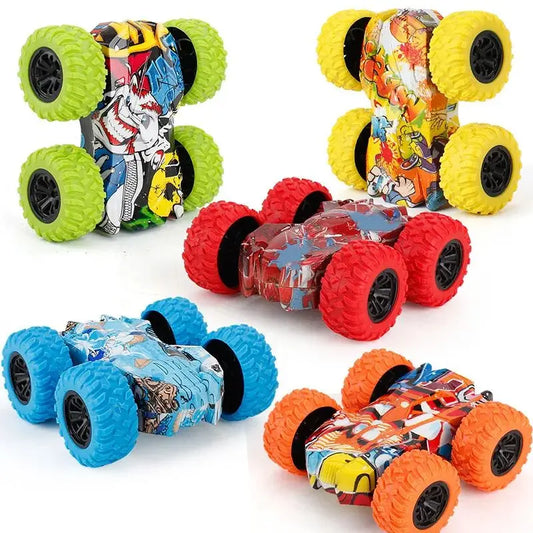 Children's Toy Car Fun Double-Sided Car Inertial Safety Anti-Collision Anti-Fall Kids Model Sliding Off-Road Vehicle