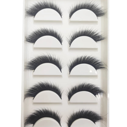 Natural 3D Mink False Eyelashes, Soft Wispy, Fluffy Eye Faux Lashes, Make Up Eyelash, Beauty Cat Cilios, 5 Pairs, 15 Styles…