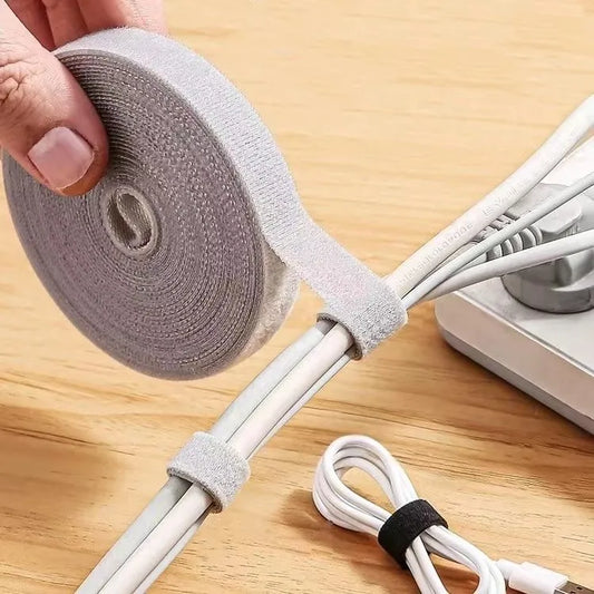 1/5M Cable Organizer Cable Management Wire Winder Tape Earphone Mouse Cord Management Ties Protector For iPhone Xiaomi Samsu…
