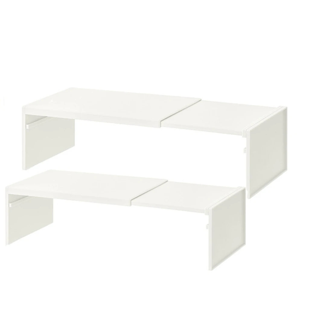 1/2pcs Kitchen Stretchable Cabinet Shelf Cupboard Separated Storage Rack Countertop Organizer Spice Organizer Shelf Save Spa…