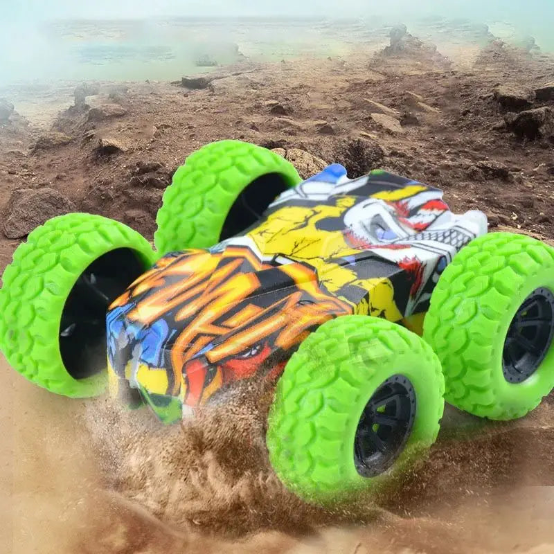 Children's Toy Car Fun Double-Sided Car Inertial Safety Anti-Collision Anti-Fall Kids Model Sliding Off-Road Vehicle - image…