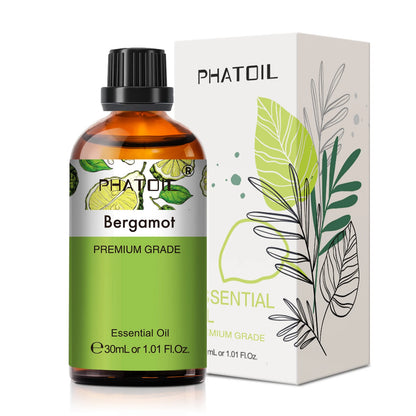 PHATOIL 1PCS Aromatherapy Essential Oil 30ml Lemon Eucalyptus Lavender Bergamot Jasmine Juniper Rose Vanilla Aroma Essential…
