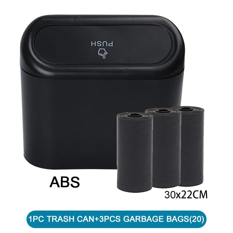 Car Trash Can (with Lid) Contains 60 (300) Garbage Bags, Small Car Trash Can, Leak-proof Mini Car Accessories - image 17