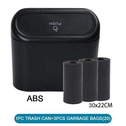 Car Trash Can (with Lid) Contains 60 (300) Garbage Bags, Small Car Trash Can, Leak-proof Mini Car Accessories - image 17