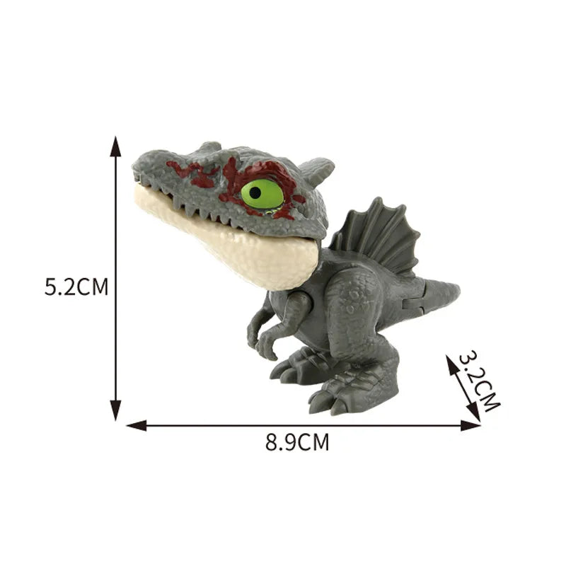 Jurassic Finger Dinosaur Triceratops Tyrannosaurus Model Toys for Kids Creative Finger Biting Dinosaurs Interactive Toy Boy…