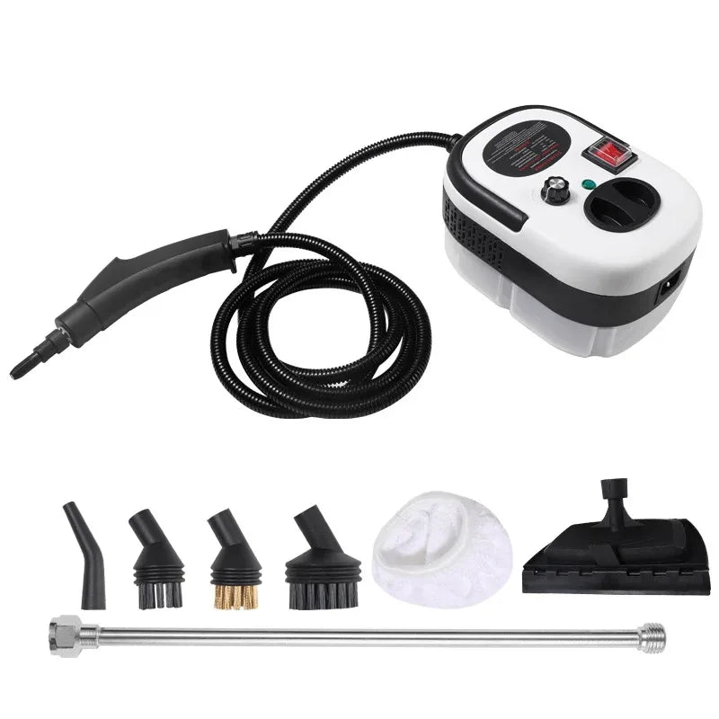 Portable Handheld Steam Cleaner High Temperature Pressurized Steam Cleaning Machine With Brush Heads For Kitchen Car - image…