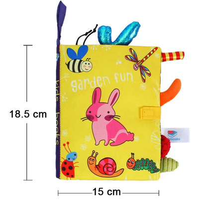 Soft Baby Books 3D Touch Feel High Contrast Cloth Book Sensory Early Learning Stroller Toys for Infant Toddler Gifts 0-12 Mo…