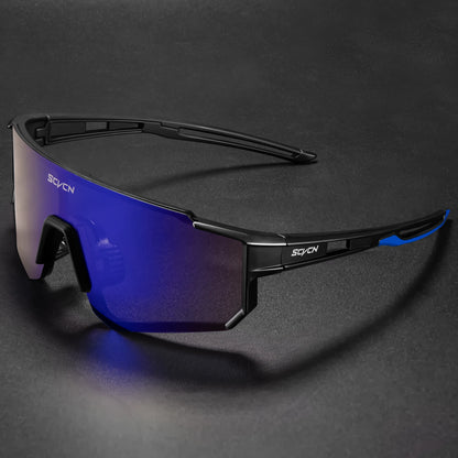 SCVCN New Outdoor Cycling Sunglasses Men Road Driving Bike Glasses Sports Mountain Climbing Women Bicycle Cycling UV400 Gogg…
