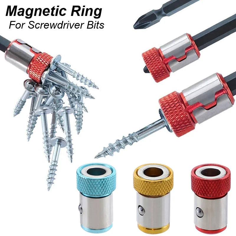 Magnetic Ring Screwdriver Bit Holder Cross Phillips Magnet 1/4 Strong Magnetizer Removable Part Adapter Screw Driver Power T…