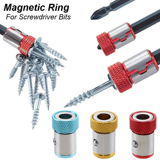 Magnetic Ring Screwdriver Bit Holder Cross Phillips Magnet 1/4 Strong Magnetizer Removable Part Adapter Screw Driver Power T…