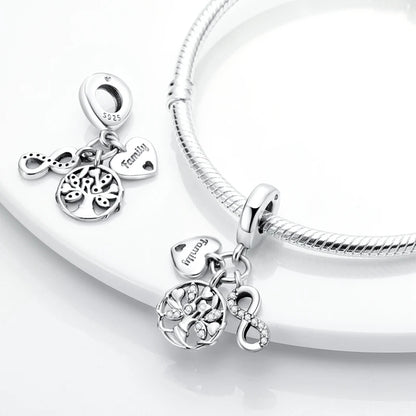 925 Sterling Silver Charms Beads Pendant Tree of Life Dog Elephant Love Heart Charm Fit Original Bracelet DIY Women Jewelry…