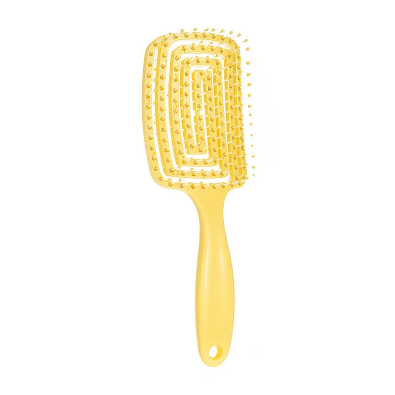 WANMEI Volumizing Detangling Hair Massage comb Hair Massage Comb with Hollowed-Out Design hair styling tools for real hair w…