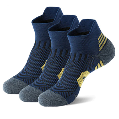 3Pair Professional Fitness Sports Socks Towel Bottom Non-Slip Running Socks Men Women Short Quick-Drying Basketball Training…