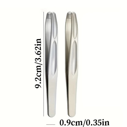 Premium Round Head Tweezers for Eyebrow & Facial Hair Removal Seamless Clips Short Hair Precision Beard Clip - image 13
