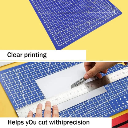 A3 A4 A5 PVC Cutting Mat Workbench Patchwork Cut Pad Sewing Manual DIY Knife Engraving Leather Cutting Board Side Underlay -…