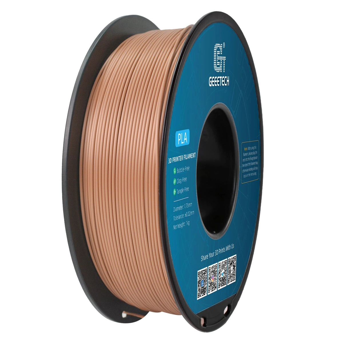 Geeetech 3d Printer Filament PLA PETG Plastic 1kg 1.75mm,Tangle-Free, 3d Printing Wire Materials, Black, White, Vacuum Packa…