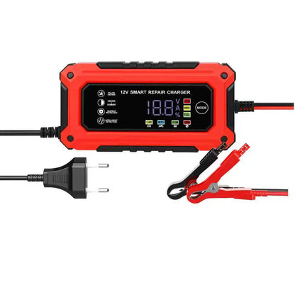 Battery Repair LCD Display 6A 12V Intelligent Car Battery Charger Car and Motorcycle Battery Charging Unit Lead-Acid - image…