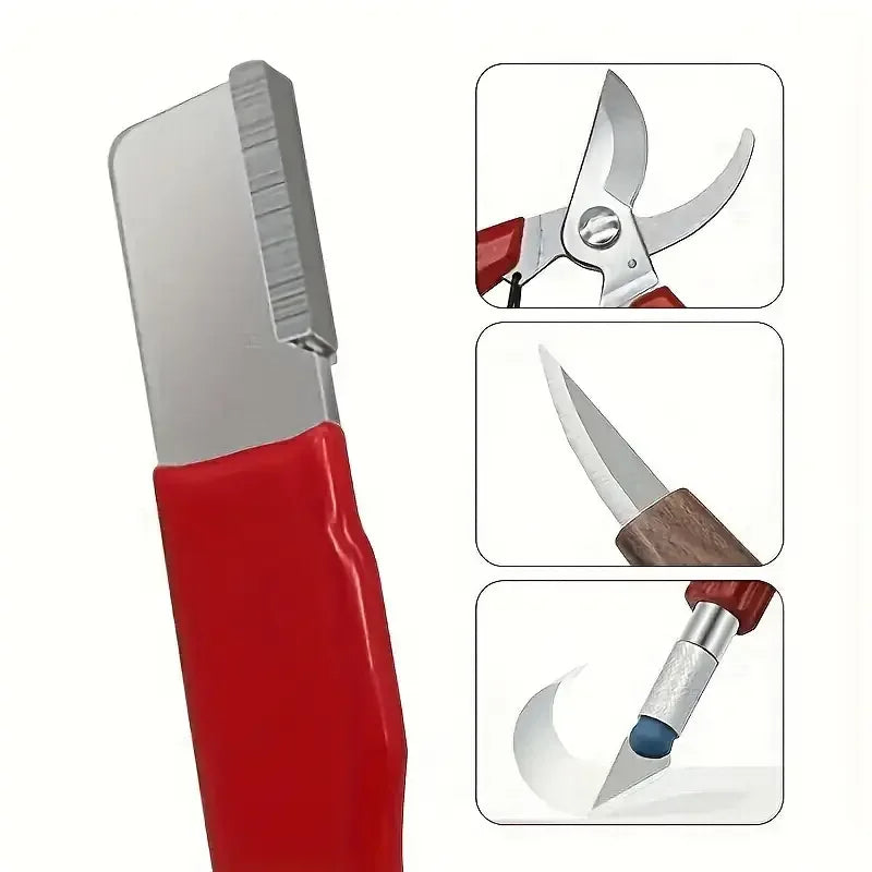 “Precision Edge” Professional Kitchen Knife Sharpener - Tungsten and Diamond Ceramic Whetstone for All Blades, Including Gar…