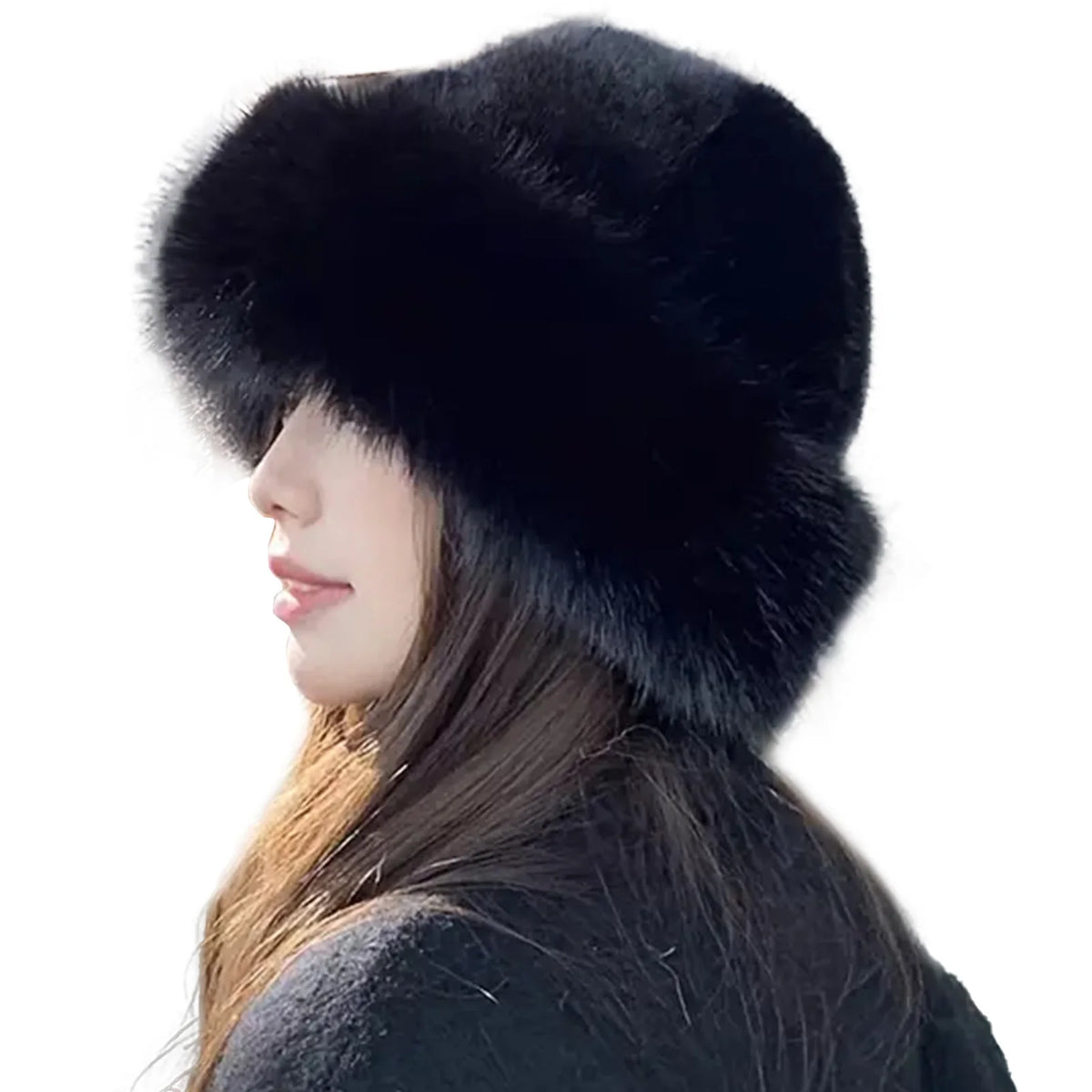 Thicken Plush Warm Fur Hat for women Fluffy Beanie winter Warm Thick Hat Mongolian Caps for Cold Weather Snow Caps - image 6