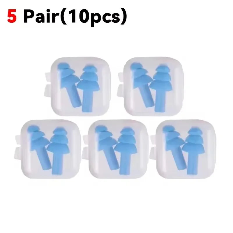 25/1Pair Ear Plugs Sleeping Noise Cancelling Reusable Silicone Sound Block Earplugs Summer Waterproof Swimming Ear Plug With…