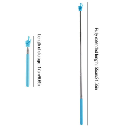Retractable Teacher Pointer Finger Design StainlessSteel Telescopic School Teaching Pointer Stick Teacher Supplies for Class…