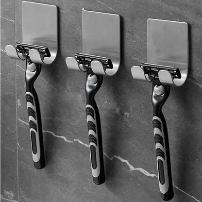 2pcs Razor Holder 304 Stainless Steel Men Shaving Shaver Razor Stand Shelf Shaving Razor Storage Rack Bathroom Hook Organize…