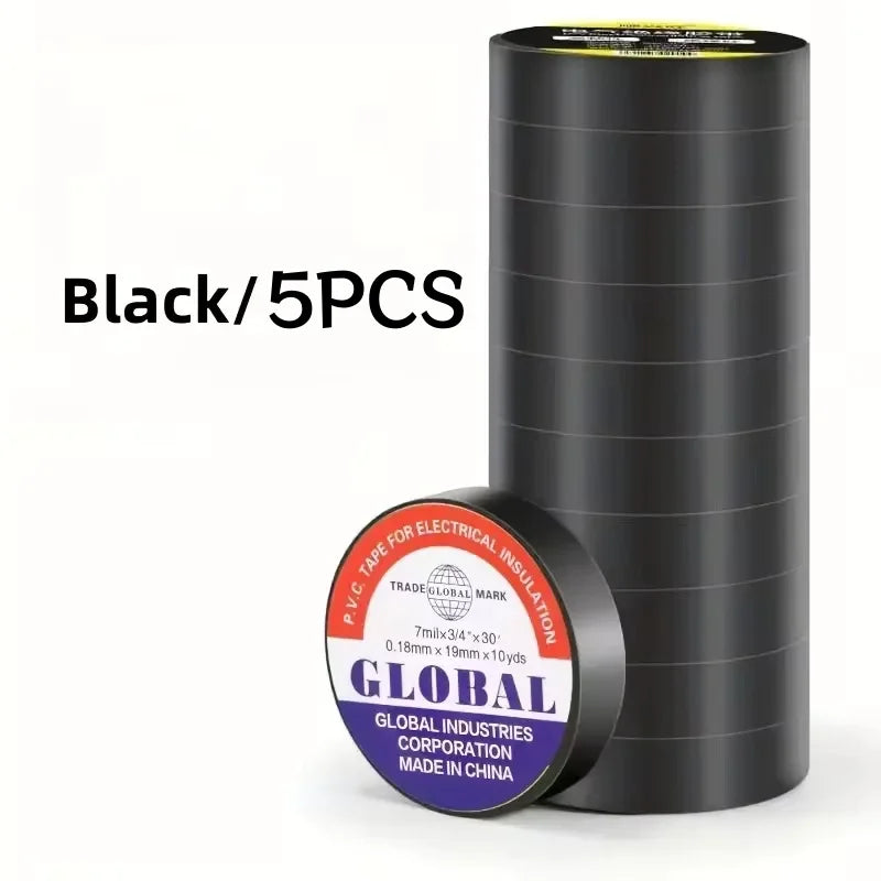 50m high-temperature resistant black rubber electrical tape-durable and soft insulating adhesive, used for industrial, house…