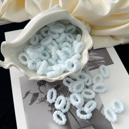 50/100Pcs Colorful Basic Nylon Ealstic Hair Ties for Girls Ponytail Hold Scrunchie Rubber Band Kid Fashion Hair Accessories…