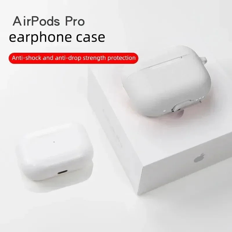 For AirPods Pro Protective Case Silicone New Solid Color Apple Bluetooth Headset Soft Case Protective Cover - image 5