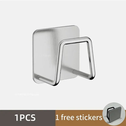 1/3/6pcs Stainless Steel Sink Sponge Rack For Sponge Steel Wire Ball Draining Paste The Inner Wall Of The Sink Kitchen Suppl…