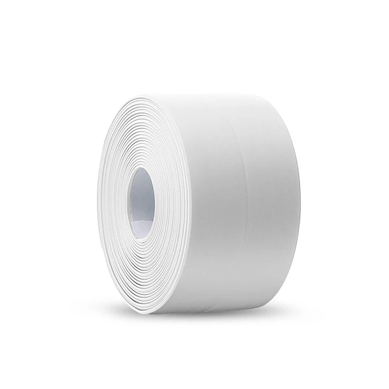 3.2M Bath Caulk Tape Self Adhesive PVC Oil-Proof Kitchen Sink Edge Corner Wall Sticker Waterproof Toilet Sealing Strip Tape…